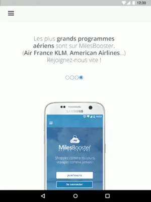 Milesbooster android App screenshot 0